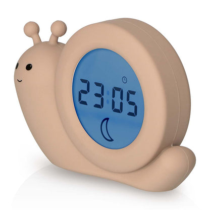 Alecto BC110BE SIMON | Sleep Trainer & Night Lamp Light / Alarm Clock - Taupe