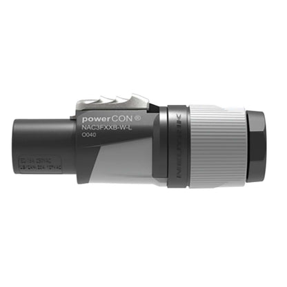 Neutrik NAC3FXXB-W-L locking AC mains cable connector