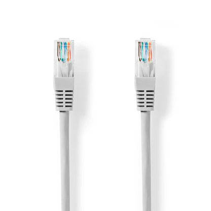 Nedis CAT5e Network Cable | U/UTP | RJ45 Male | RJ45 Male | 0.50 m | Round | PVC | Grey | Label