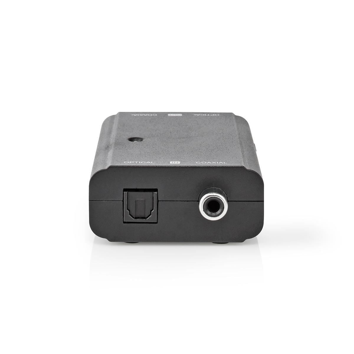Nedis Digital Audio Converter | 2-way | Connection input: 1x S/PDIF (RCA) Female / 1x TosLink Female | Connection output: 1x S/PDIF (RCA) Female / 1x TosLink Female | ARC | Manual | Black