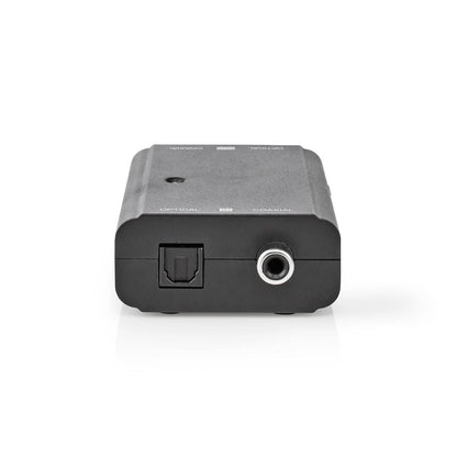 Nedis Digital Audio Converter | 2-way | Connection input: 1x S/PDIF (RCA) Female / 1x TosLink Female | Connection output: 1x S/PDIF (RCA) Female / 1x TosLink Female | ARC | Manual | Black