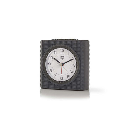 Nedis Analogue Desk Alarm Clock | Snooze function | Backlight | Grey / White