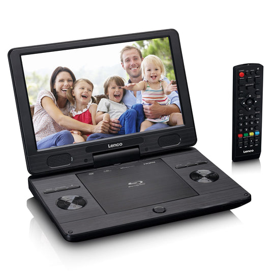 Lenco BRP-1150BK | Portable 11.5" Blu-Ray & DVD Player | Black