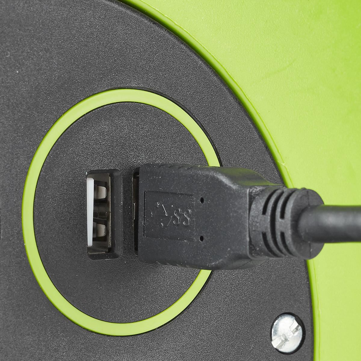 Nedis Cable Reel | Plug with earth contact | 10.0 m | 3000 W | 16 A | Kind of grounding: Side Contacts | 230 V AC 50/60 Hz | Socket angle: 90 ° | H05VV-F 3G1.5mm² | Fuse: Yes | Black / Green