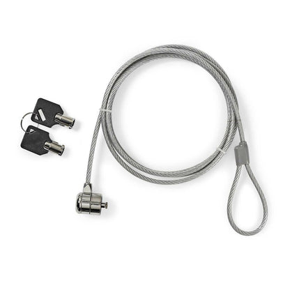 Nedis Notebook Lock | Lock type: Key | 1.80 m | Metal