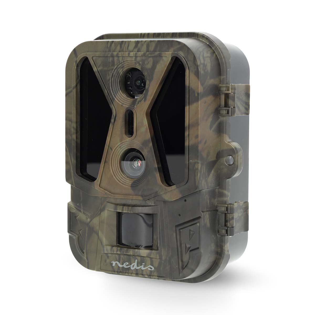 Nedis Wildlife Camera | 4K@10fps | 50 MPixel | 8 MPixel CMOS | IP65 | Black No-Glow IR | Night vision | Viewing angle: 100 ° | Motion sensor | Detection angle: 120 ° | Detection range: 25 m | Screen size: 2.4 " | LCD Screen | Brown / Green