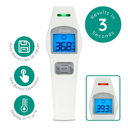 Alecto BC-37 Infrared Forehead Thermometer | White