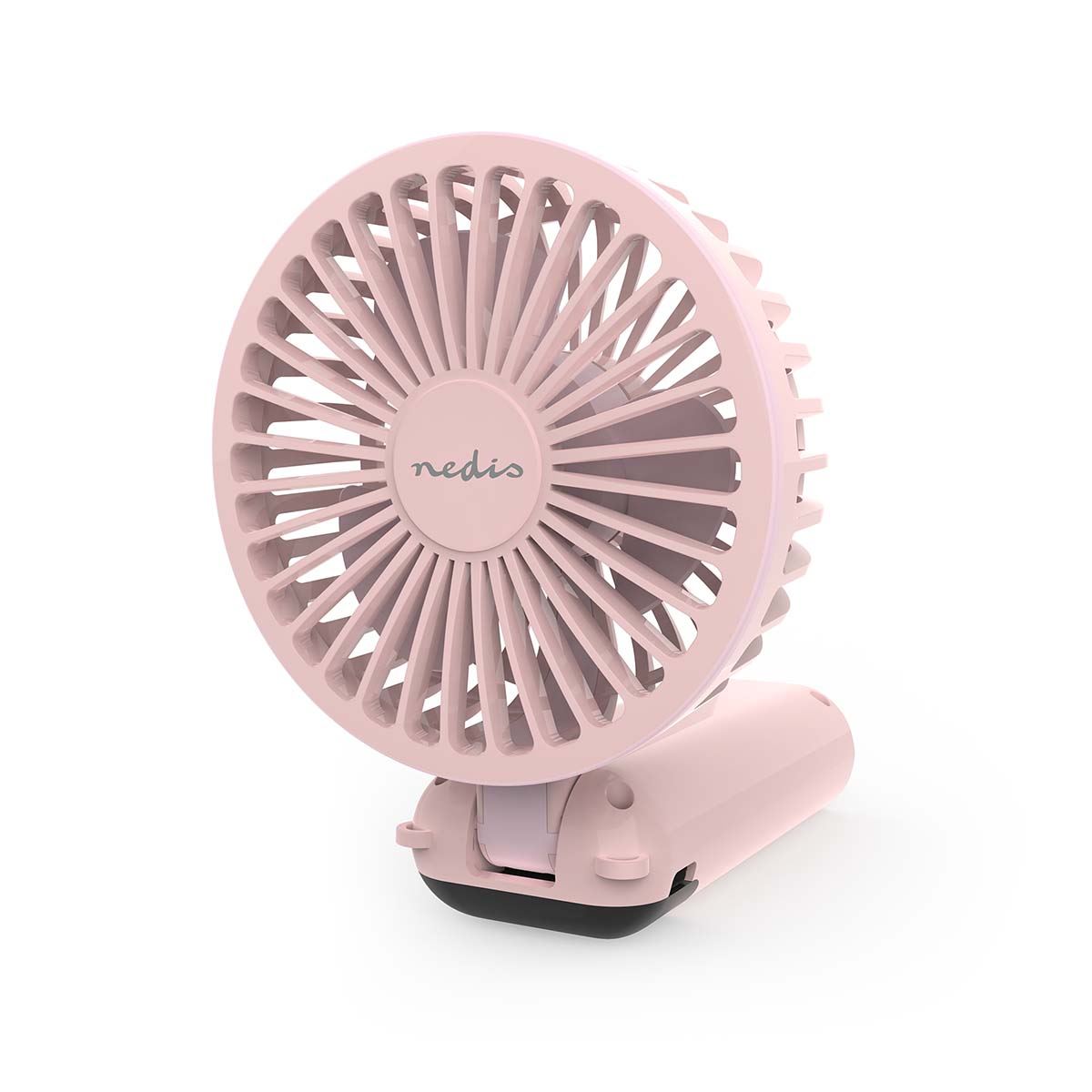 Nedis FNHH3BOX3 | Hand Fan | 90 mm | 6-Speed Settings | 6 Units incuding Display | Pink