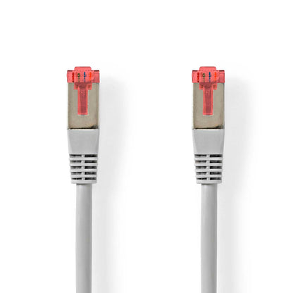 Nedis CAT6 Network Cable | RJ45 Male | RJ45 Male | SF/UTP | 2.00 m | Round | PVC | Grey | Label | 5.939.303
