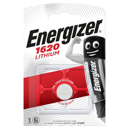Energizer Lithium Button Cell Battery CR1620 | 3 V DC | 81 mAh | 1-Blister