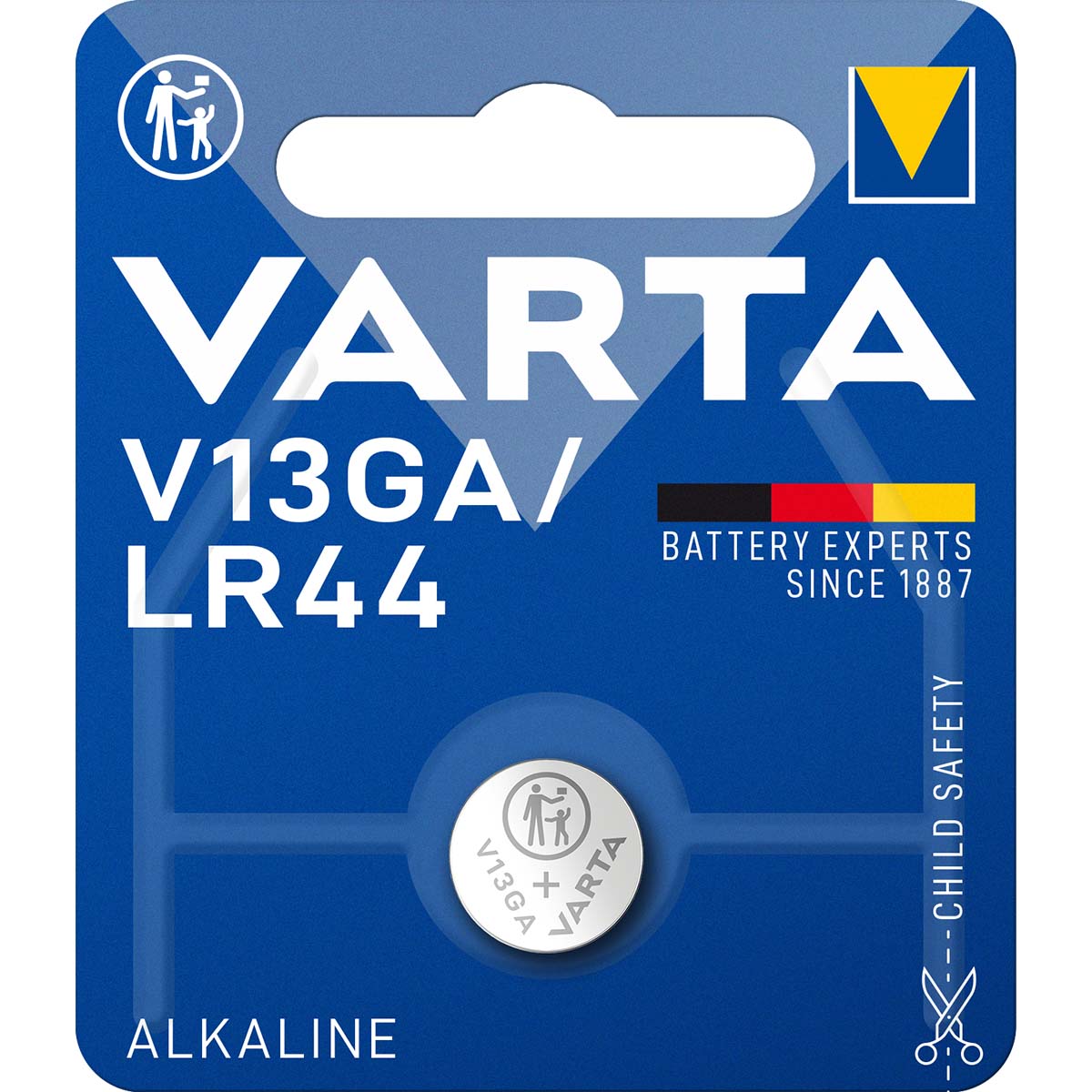 Varta Alkaline Button Cell Battery LR44 1.5 V 1-Blister