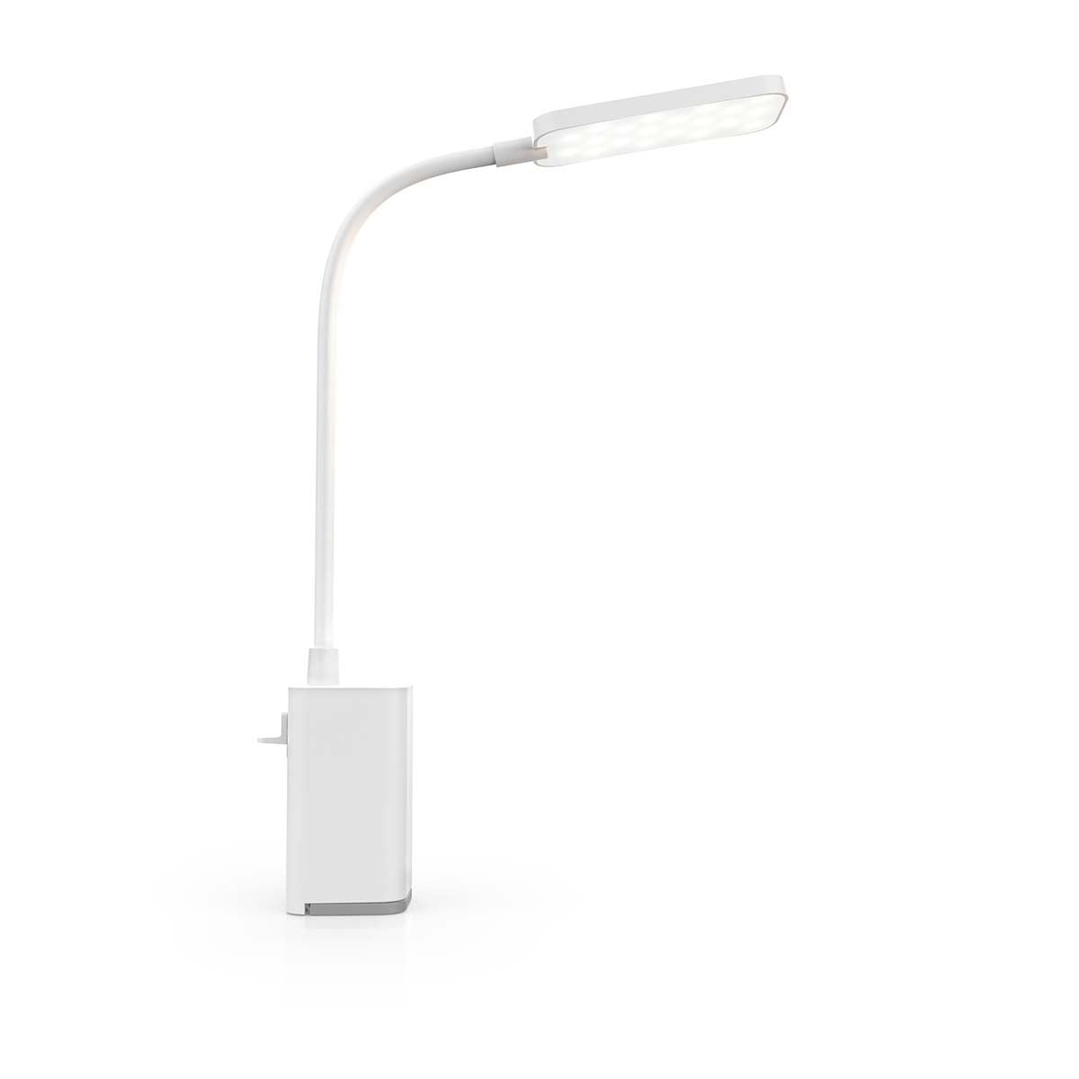 Nedis LTLR10WT | LED Desk Lamp | Dimmable | 1 Light Mode | 90 lm | Rechargeable | Touch Function | White
