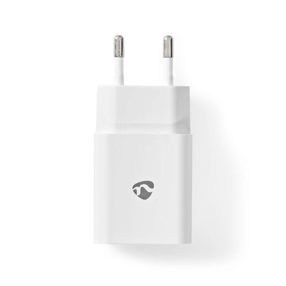 Nedis Wall Charger | 12 W | Quick charge feature | 1x 2.4 A | Number of outputs: 1 | USB-A | Lightning 8-Pin (Loose) Cable | 1.00 m | Single Voltage Output | White