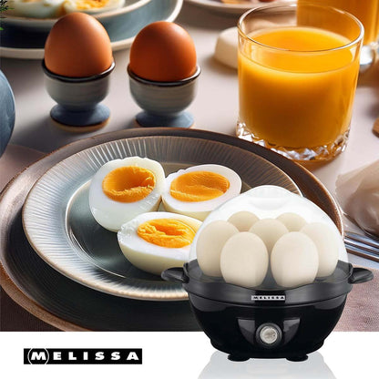 MELISSA Egg boiler | 7 Eggs | 360w | Transparent button | Black