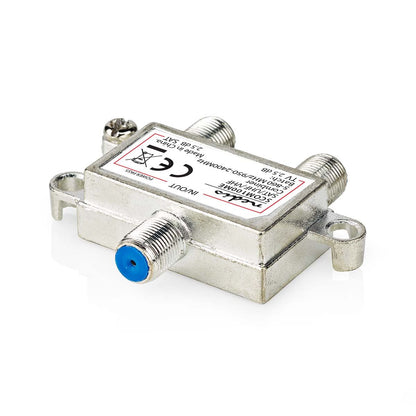 Nedis Satellite Combiner | 5-862 MHz | 950-2400 MHz | 75 Ohm | Power pass | Zinc | Silver