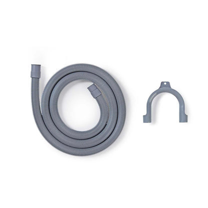 Nedis Outlet Hose | 21 mm | 19 mm | 1.5 Bar | 90 °C | 3.00 m | Application: Dish / Washing Machine | Grey