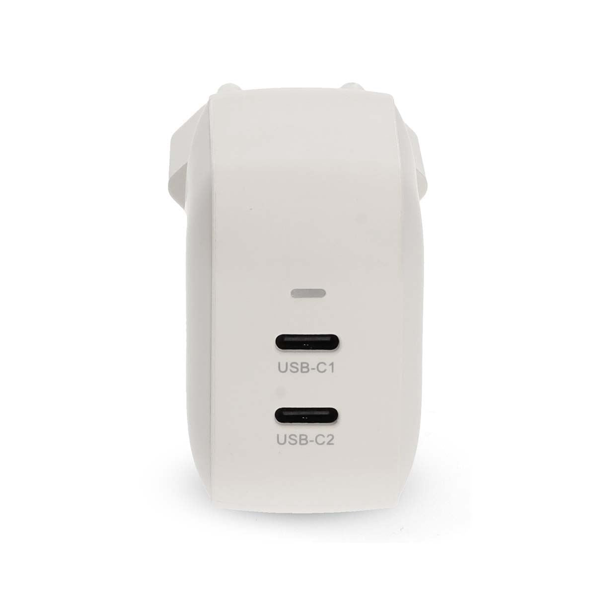 Nedis Wall Charger | 45 W | GaN | PD3.0 | Quick charge feature | 2.25 / 3.0 A | Number of outputs: 2 | 2x USB-C™ | Automatic Voltage Selection | White