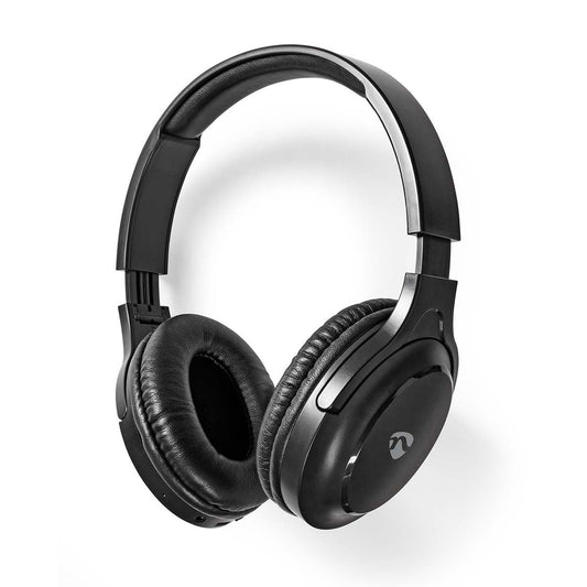 Nedis Wireless Over-Ear Headphones | Maximum battery play time: 20 hrs | Built-in microphone | Press Control | Voice control support | Volume control | Travel case included | Black