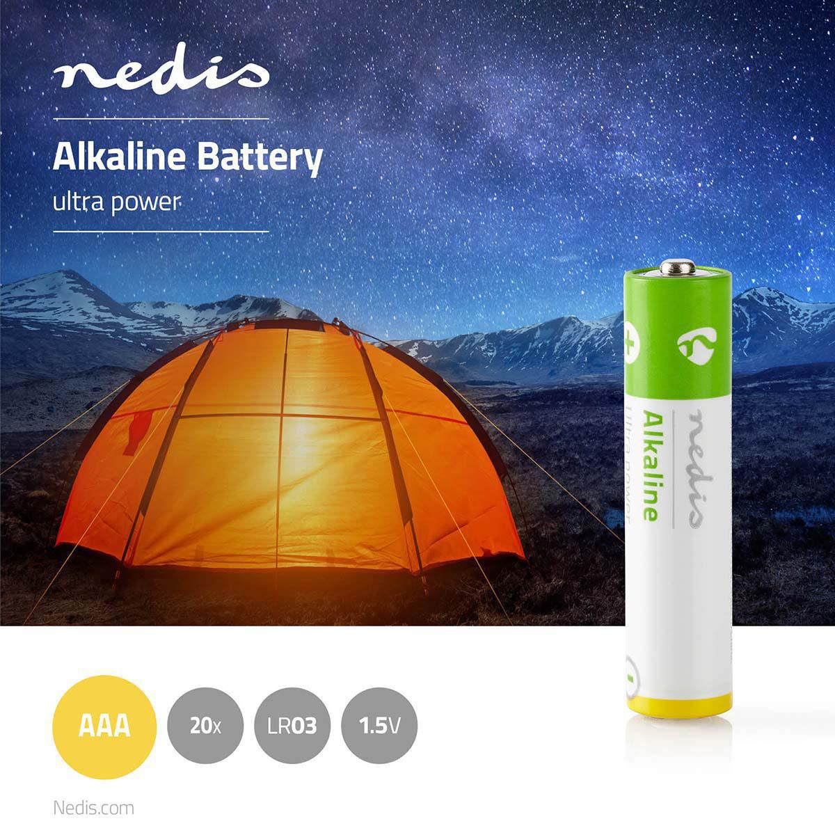 Nedis Alkaline Battery AAA | 1.5 V DC | 20-Pack