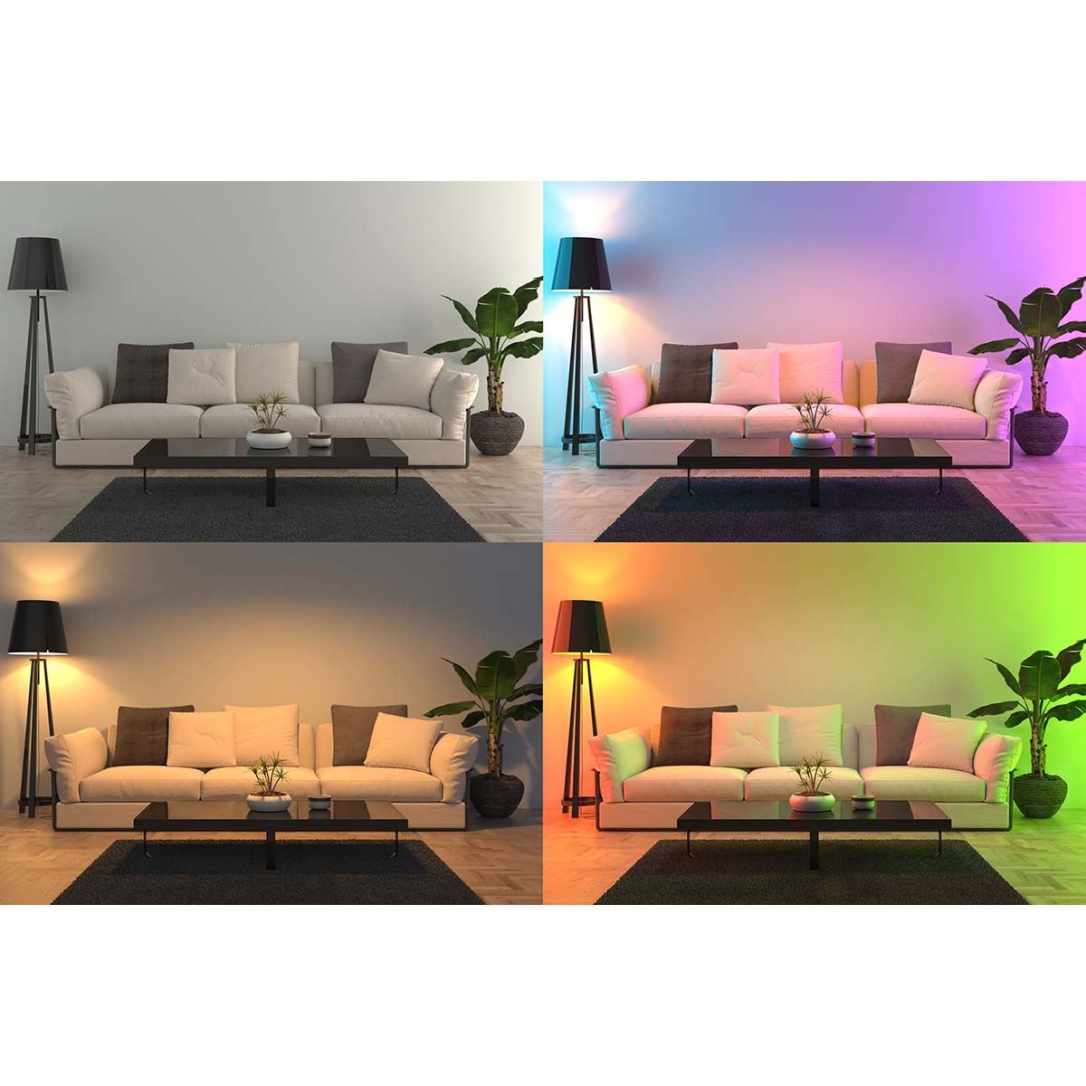 Alecto E14 Smart LED Colour Candle Shape Lamp with Wi-Fi