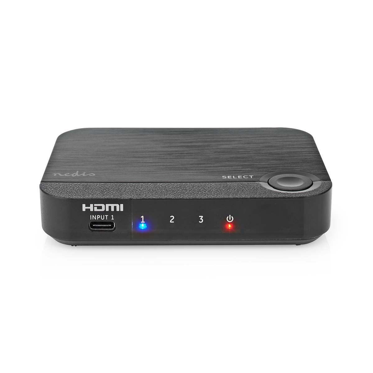 Nedis HDMI™ Converter | 1x USB-C™ / 2x HDMI™ Input | 1x HDMI™ Output | 1-way | 4K@60Hz | 18 Gbps | ABS | Anthracite