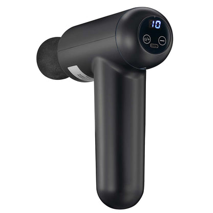 MELISSA Massage Gun | LED | Battery Powered | Rechargeable | 4 Massage Modes | 4 Interchangeable Attachments | Black