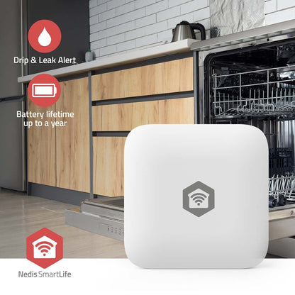 Nedis SmartLife Water Detector | Zigbee 3.0 | Battery Powered | Max. battery life: 12 Months | White