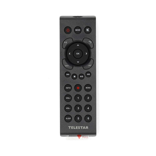 Telestar Remote Control DIRA M1/M11i+/M12i/M14i/S2/S20C/S21i+/S24i/S24CD/S32iCDDABMAN i310CD/i560CD Black