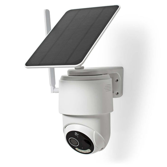 Nedis SmartLife Outdoor Camera | 4G | Full HD 1080p | Pan tilt | IP65 | Cloud Storage (optional) / microSD (not included) | 5 V DC | With motion sensor | Night vision | White