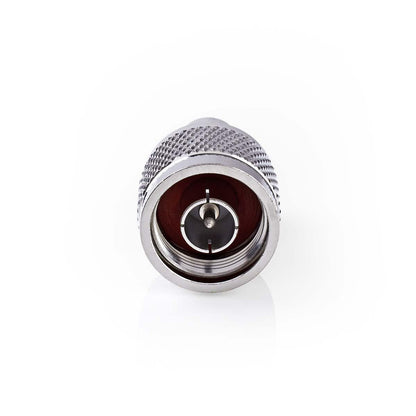 Nedis Satellite & Antenna Adapter | N Male | BNC Female | Nickel Plated | 50 Ohm | Straight | Metal | Silver | 10 pcs | Envelope