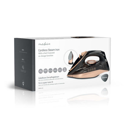 Nedis Steam Iron | 2200 W | 20 g/m | Steam shot | Stainless Steel | 260 l