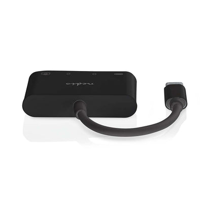 Nedis USB Hub | 1x USB-C™ | 1x USB A / 1x USB-C™ | 4 port(s) | USB 2.0 | USB Powered | SD & MicroSD