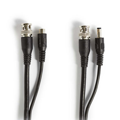 Nedis CCTV Security Cable | BNC / DC | 50.0 m | Round | PVC | Black | Gift Box
