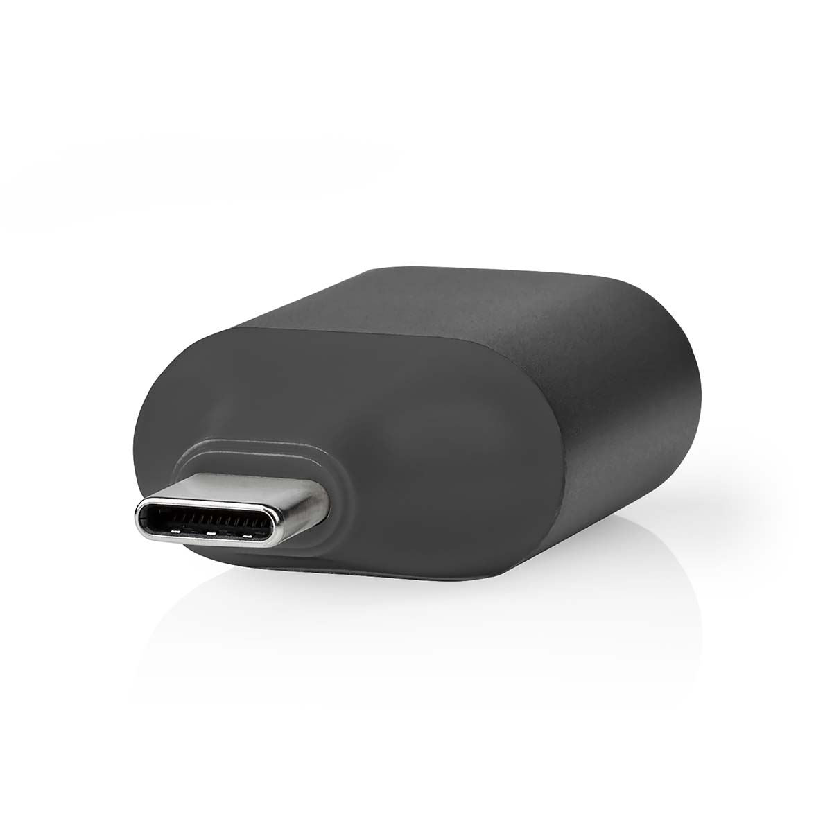 Nedis USB-C™ Adapter | USB 3.2 Gen 1 | USB-C™ Male | VGA Female | Full HD 1080p | Round | Nickel Plated | Black / Grey | Envelope