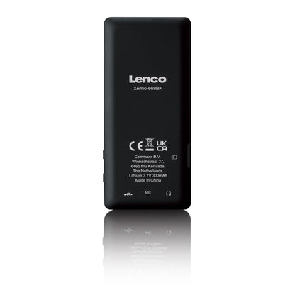 Lenco XEMIO-669BK | MP3/MP4 Player | 2.4" TFT LCD Display | 8GB | Black
