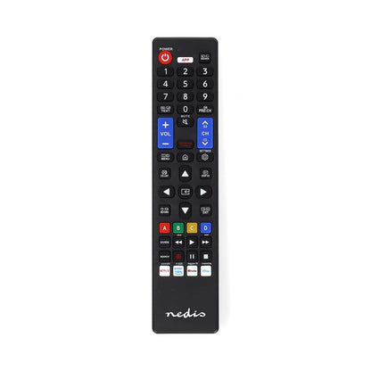 Nedis Replacement Remote Control | Suitable for: Samsung | Preprogrammed | 1 Device | Amazon Prime / Disney + Button / Netflix Button / Smart home Button / Youtube Button | Infrared | Black