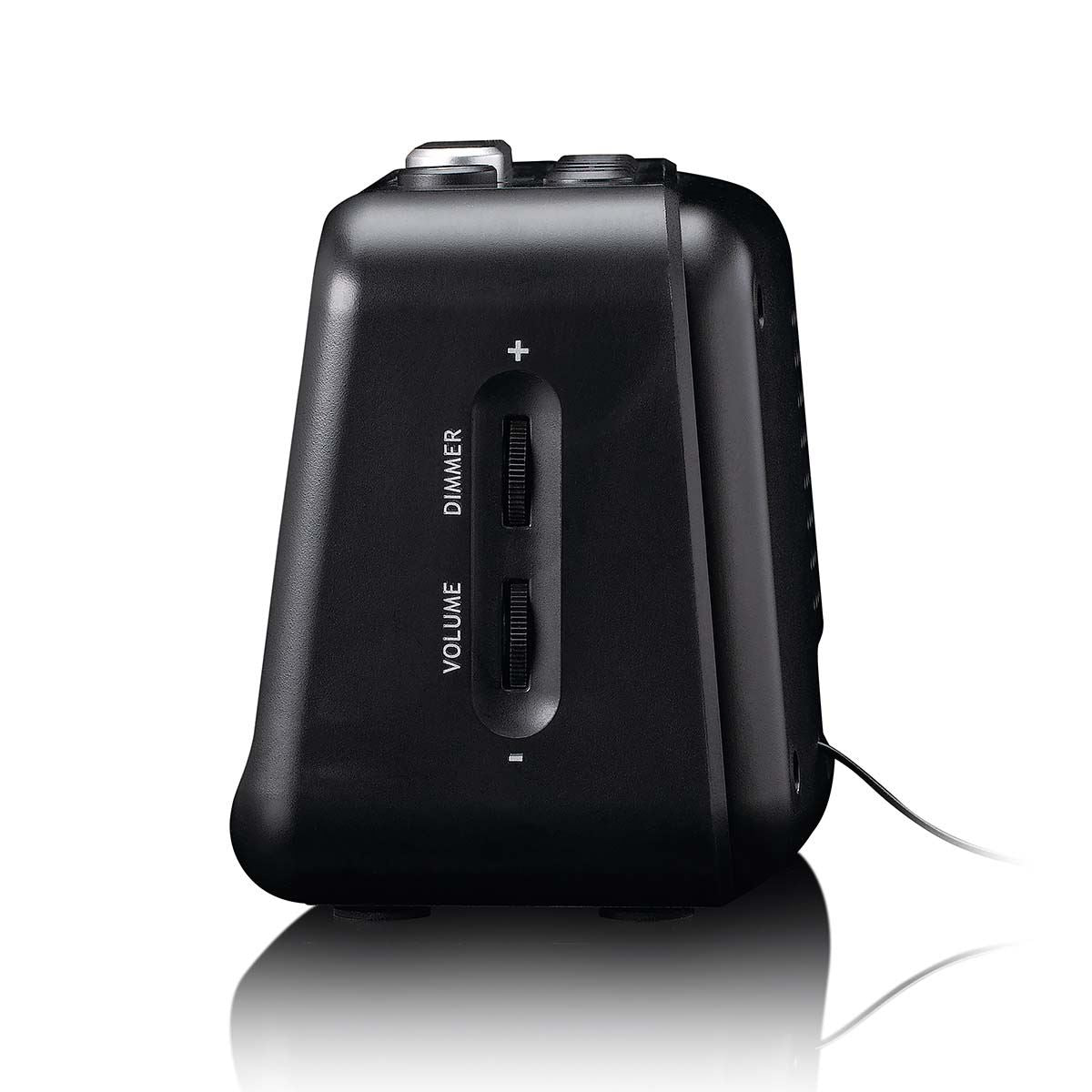 Lenco CR-28BK | FM Clock Radio | Night Light | Black