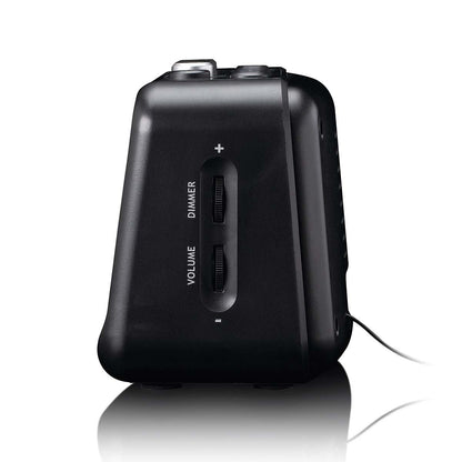 Lenco CR-28BK | FM Clock Radio | Night Light | Black