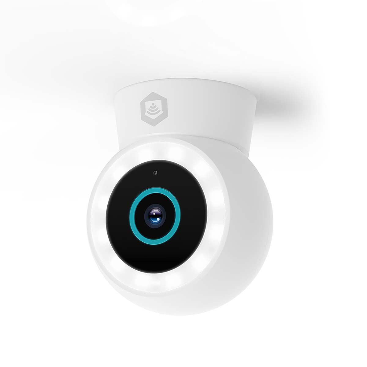 Nedis SmartLife Outdoor Camera | Wi-Fi | Spotlight | 3MP Full HD 1296p | IP65 | Cloud Storage (optional) / microSD (not included) / Onvif | 5 V DC | With motion sensor | Night vision | White