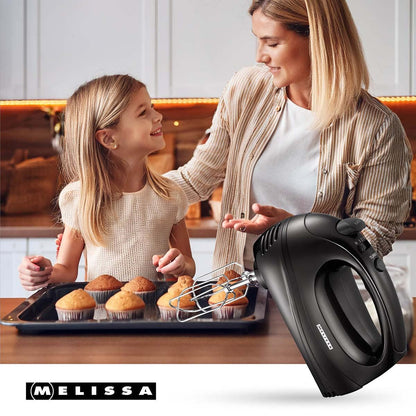 MELISSA Hand Mixer with Turbo 300 Watt | Black