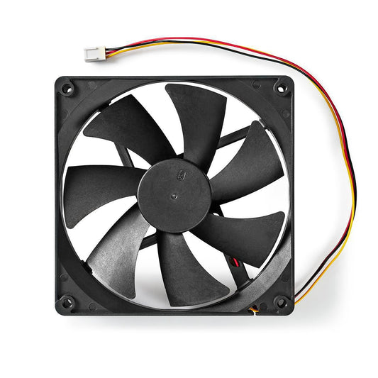 Nedis DC Fan | DC | Fan size: 140 mm | 3-Pin | 24.9 dBA | Black