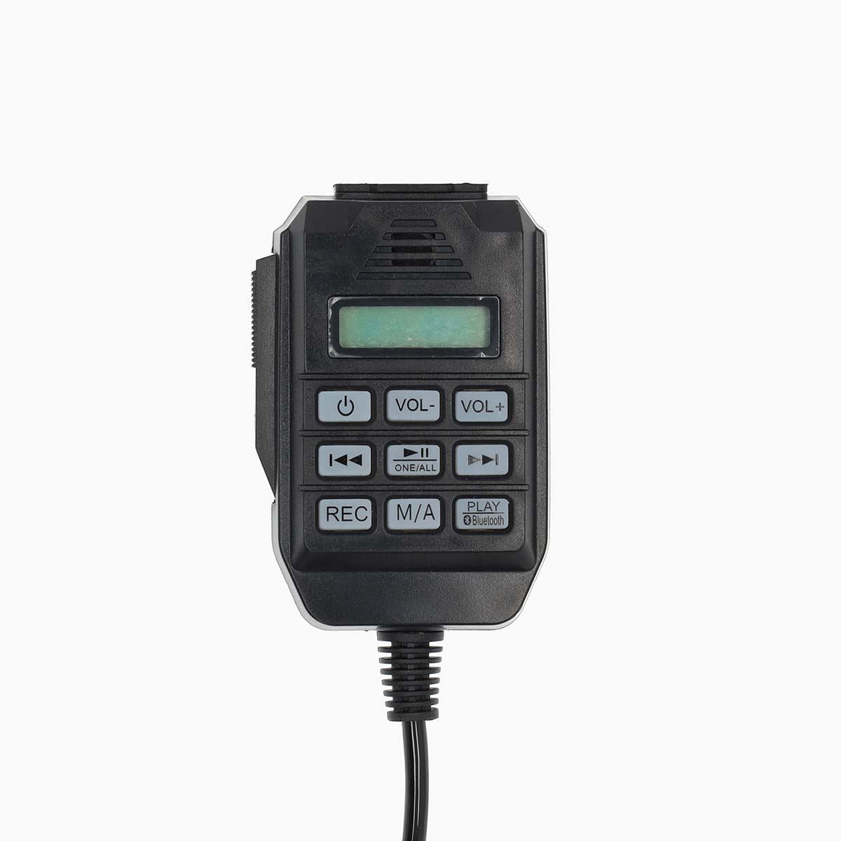 Nedis Megaphone | Maximum range: 1500 m | Maximum Volume control: 120 dB | Detachable Microphone | Built-in siren | Bluetooth® | Recording function | USB playback | Shoulder strap | Black / White