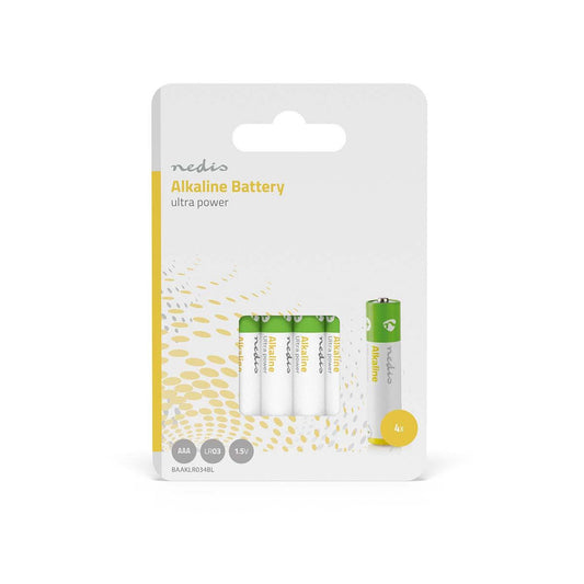 Nedis Alkaline Battery AAA | 1.5 V DC | 4-Pack