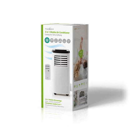 Nedis Mobile Air Conditioner | 7000 BTU | 60 m³ | 2-Speed | Remote control | Shut-off timer | White