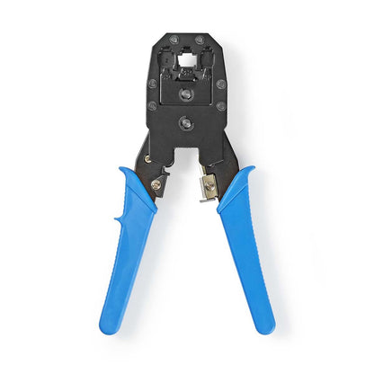 Nedis Crimp pliers | CAT5 / CAT5e / CAT6 / CAT6a / RJ10 / RJ11 / RJ45 | Cutting / Plier / Stripping | ABS / Steel | Blue