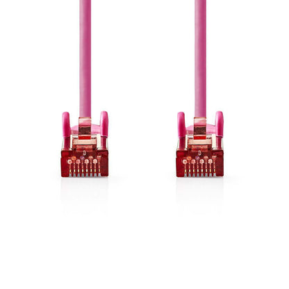 Nedis CAT6 Network Cable | RJ45 Male | RJ45 Male | S/FTP | 15.0 m | Round | LSZH | Pink | Polybag