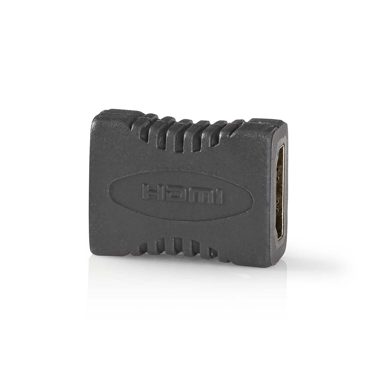 Nedis HDMI™ Adapter | HDMI™ Output | HDMI™ Output | Gold Plated | Straight | PVC | Anthracite | 1 pcs | Box