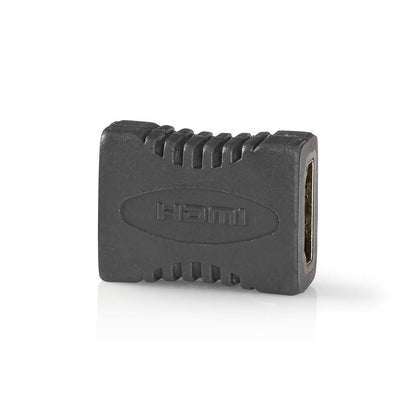 Nedis HDMI™ Adapter | HDMI™ Output | HDMI™ Output | Gold Plated | Straight | PVC | Anthracite | 1 pcs | Box