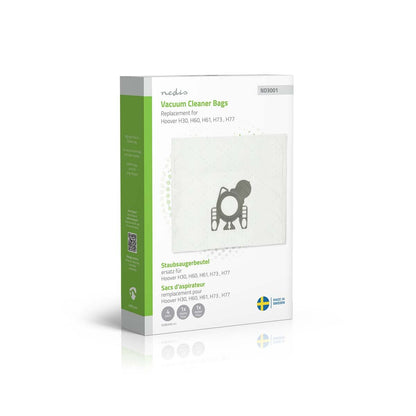 Nedis Vacuum Cleaner Bag | 4 pcs | Synthetic | Most sold for: Hoover H60 / Hoover H61 / Hoover H73 / Hoover H77 | White