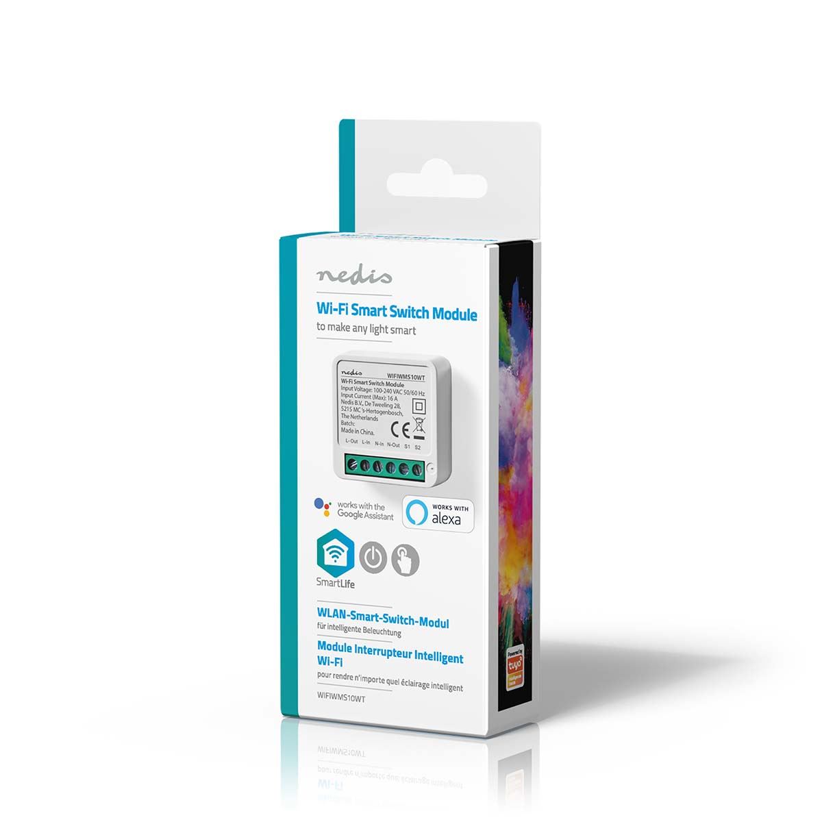 Nedis SmartLife Power Switch | Wi-Fi | 3680 W | Terminal Connection | App available for: Android™ / IOS